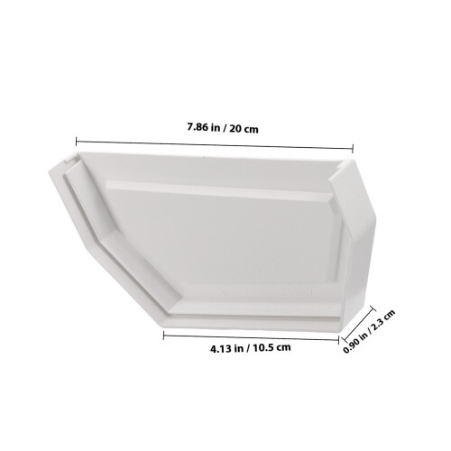 Gutter Connector Greenhouse Guttering Rainwater Kit Downspout End Cap 1