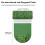 Ensemble de housses de siège de toilette Saint Patrick, en polyester lavable et extensible. 5