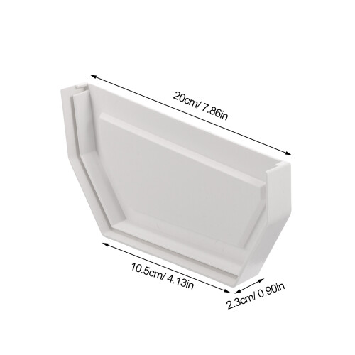 Gutter Connector Greenhouse Guttering Rainwater Kit Downspout End Cap 2