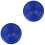 2Pcs Blue PU Padded Round Stool Seat for Bar Stool Replacement 5