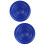 2Pcs Blue PU Padded Round Stool Seat for Bar Stool Replacement 8