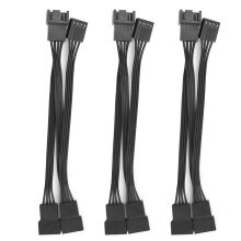 SATA Power Cable With Molex Connector, 4Pin Fan Extension Cable Offering Ultra Thin Profile And Strong Mechanical Strength For Reliable Use
