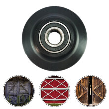 Black Sliding Barn Door Wheel U-Groove Pulley POM 2 Pack