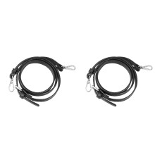 2St Comfortabele PU Schoudertasband Zwart Met Verstelbaar Ontwerp