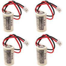 4X CR14250SE 3V Battery with Plug for FDK CR14250se 1747-AB 1/2AA Battery CJ1W-BAT01 PLC Battery