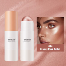 6.8g Highlighter Rod Pearl Glows Textured Semi-Transparent Glass Gloss Highlighter Pen