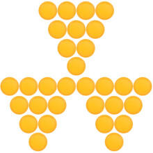 30Pcs Durable Orange Plastic Ice Hockey Pucks for Mini Tabletop Games