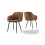 (Brown, Set of 2) GOEURVANT Dining Chairs 3