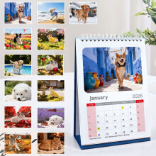 2026 Pet Lovers Calendar, Personalized Monthly Photo Calendar for Home and Office, Ideal Gift for Dog and Cat Owners