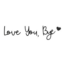 Wooden "You Bye" Wall Sign for Hallway & Entryway – Modern Family Art with Glue Points, Valentine's Day Door Topper (Compatible with Standard