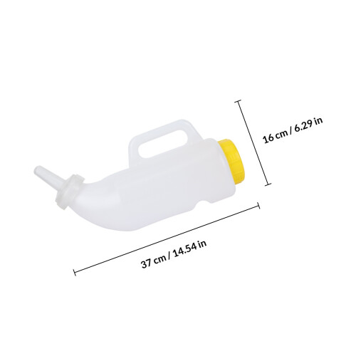 1Pc White Livestock Feeding Bottle Plastic Lamb Calf Nursing Tool 1