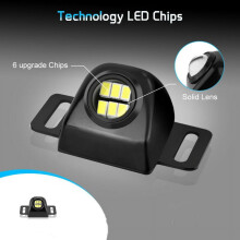 5W 3020 6LED Super Bright Car Reverse Lamp Auxiliary Rear Backup Parking Light