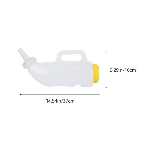 1Pc White Livestock Feeding Bottle Plastic Lamb Calf Nursing Tool 2
