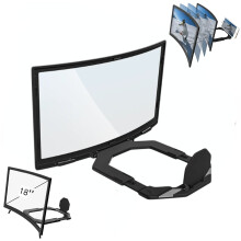 18" Foldable Phone Screen Magnifier, 3D HD Projector Screen Stand Compatible with All Smartphones