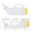 1Pc White Livestock Feeding Bottle Plastic Lamb Calf Nursing Tool 9