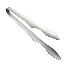Rustproof Stainless Steel BBQ Tongs 2x23.5cm for Cooking & Stir Fry