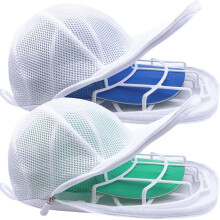 2-Pack Hat Washer Cage for Washing Machine - Baseball Cap Cleaning Protector with Mesh Bags, Hat Shaper & Portable Washer for Apartments