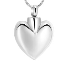 Cremation Heart Urn Necklace Ashes Jewelry for Women Men Keepsake Pendant Memorial Locket Ash Holder