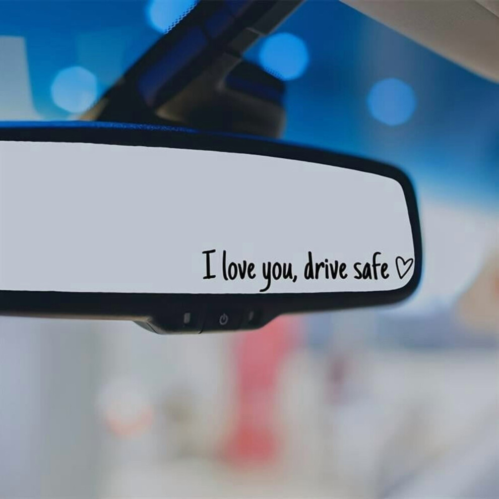 Damai 4Pcs "I Love You Drive Safe" Sticker Set Â Car Mirror, Window, Tumbler & Bottle Decal, Compatible With Rearview Mirrors 9365509181997