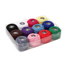 XiYing 10, 12, 16 Color Artificial Silk Embroidery Thread Set, Lace & Cross Stitch Thread, Hand Sewing, Crafting Supplies, 16 Spools