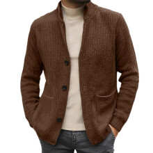 Men's Cardigan Sweaters Fuzzy Trench Coat Solid Color Men Long Sleeve Pullover Solid Coat Blouse Bedroom for Men