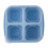 4-Compartment Wheat Straw Snack Box with Lid 1