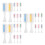 24Pcs Vibrant Hair Dye Combs with Protective Cover Easy Application 8
