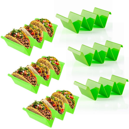 6-Pack Taco Holder Stands – Large, Dishwasher-Safe, 6