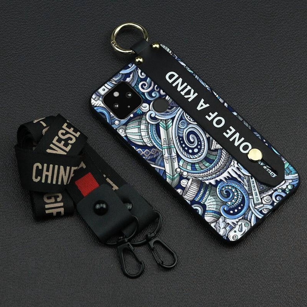 Google Pixel 4A 5G Phone Case Â Shockproof Silicone, Wrist Strap, Kickstand, Waterproof, Graffiti Design, Compatible With Pixel 4A 5G 9181073492631