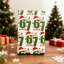 67 Christmas Wrapping Paper Funny Wide Mini Birthday Christmas Rolls Wrap Your Presents in Viral Holiday Fun for Package Small Gifts