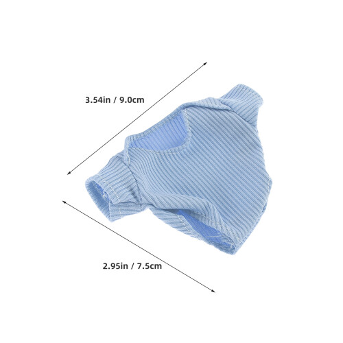 1Set Puppenbekleidung Set Polyester Hellblau Für Kinder Rollenspiel 2