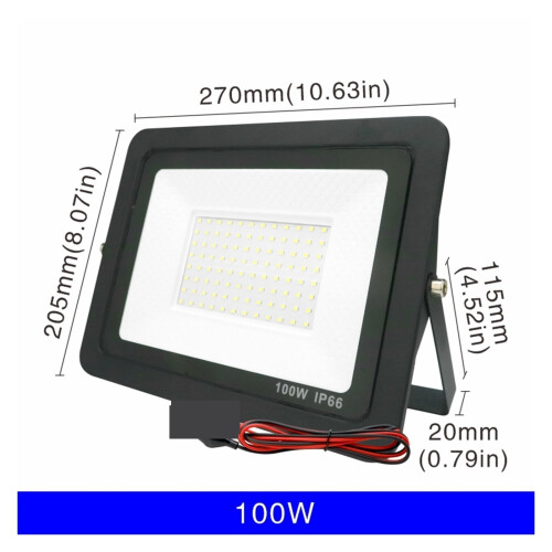 Προβολέας LED DC12V 20W–100W, IP66 Αδιάβροχος εξωτερικός προβολέας, φορητός ανακλαστήρας, 1