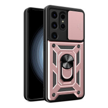 For compatible with Samsung Galaxy S21 Ultra S21 Fe Plus Phone Case Slide Camera Kickstand Shockproof Protective Cover