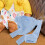 1Set Puppenbekleidung Set Polyester Hellblau Für Kinder Rollenspiel 5