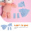 1Set Puppenbekleidung Set Polyester Hellblau Für Kinder Rollenspiel 7