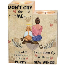 Women's Romantic Holiday Gifts Under $10 – Handmade Wooden Tealight Holders, Ornaments & Home Décor (Compatible with Standard Tealights)