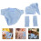 1Set Puppenbekleidung Set Polyester Hellblau Für Kinder Rollenspiel 8