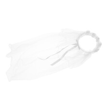 Flower Girl Hair Wreath Lace Bridal Headband with Long Veil