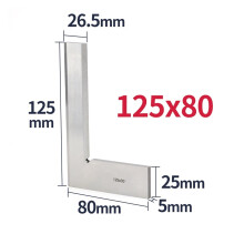 90 Degree Edge Square Ruler For Woodworker Metal Carpentry And Joinery Tools Set Squares Measurment Try Square Angle Ruler,for Accurate Evaluation
