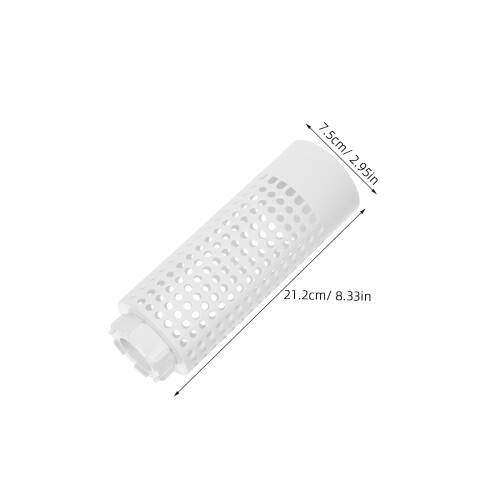 White PVC Downspout Connector Filter Mesh for Smooth Water Flow 2