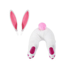 Easter Bunny Hanging Decor, PP Cotton Plush Rabbit Ornament (11.69.53.6in/9in), Multi-Color Options for Living Room Door Easter Party Decor(B)