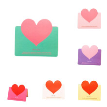 60pcs Foldable Heart Cards for Valentine's Day, Wedding, Anniversary, Birthday, Christmas – Assorted Colors, Compatible with All Heartfelt