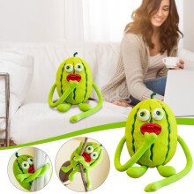 Funny Silly Watermelon Pillow Cushion, Watermelon Fruit Doll for Home Decor, Creative Watermelon Pillow Gift for Friends Boys and Girls