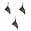 3Pcs Small Ocarina Triangle Bag Oxford Cloth Multi Use Storage Pouch 11