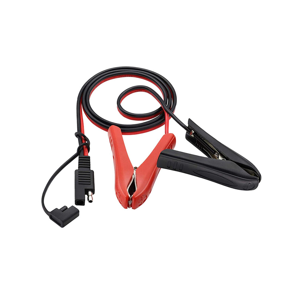 Sae To Alligator Clip Power Cord Car Solar Charging Extension Cable Sturdy 14Awg 9496895293497