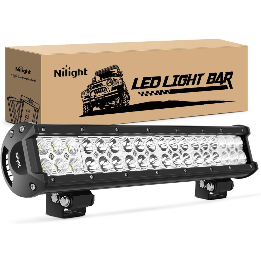17" 108W Led Bar, Spot Flood Combo Beam,Adjustable Mounting Bracket Light 9496895292933