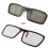 Κυκλικά παθητικά πολωμένα γυαλιά 3D τύπου κλιπ για τηλεόραση Real3D Cinema 0,22mm 1