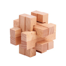 Wooden Mortise and Tenon Kongming Lock Puzzle Set