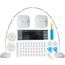 Kit arc de baloane, reglabil cu bază robustă umplută cu apă pentru ziua de naștere, petrecere baby shower, suport ușor de asamblat,