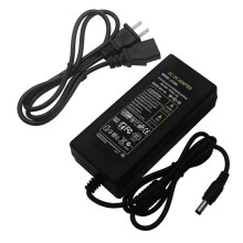 12V 5A 60W Power Supply, 100-240V AC to DC Adapter with 5.5x2.1mm Plug, Compatible with 5050/3528 LED Strips, Security Cameras & Other 12V Devices